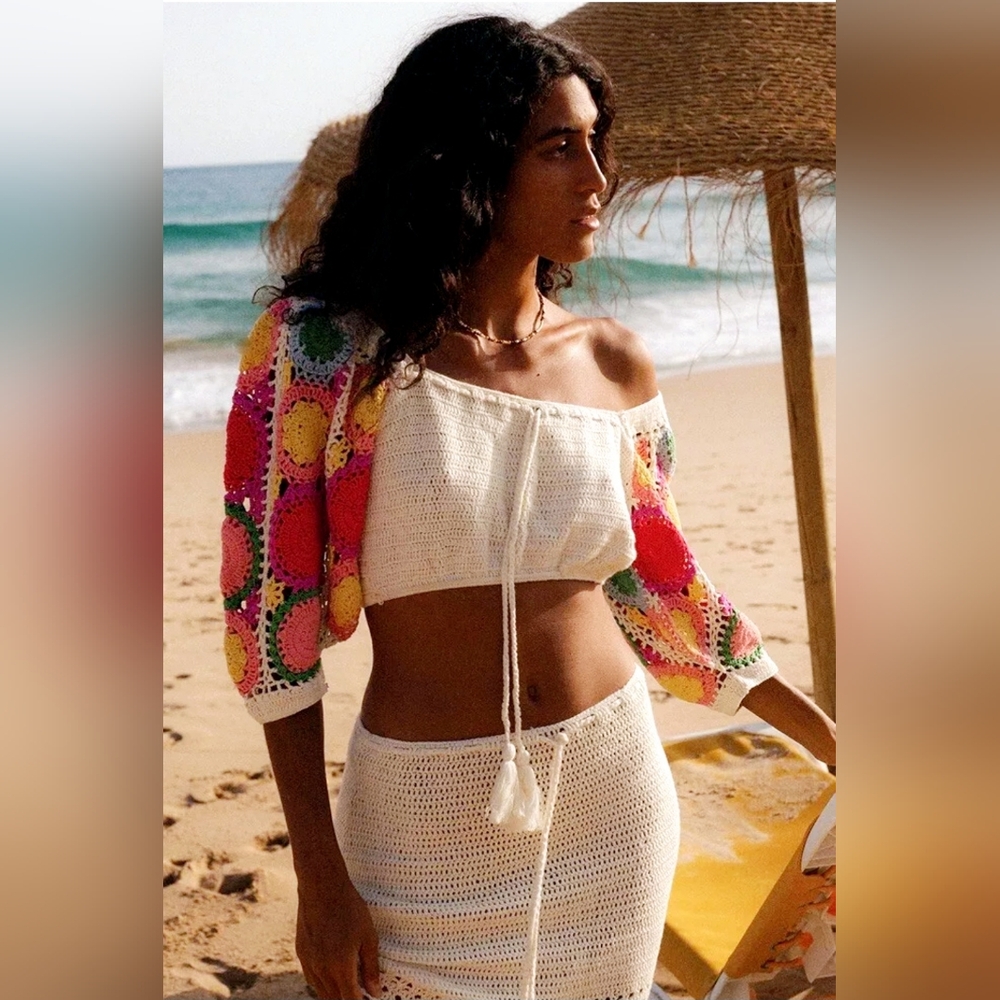 ✨ Spell & The Gypsy Collective Let the Sunshine In Crochet Top & Maxi Skirt Set - Picture 7 of 16
